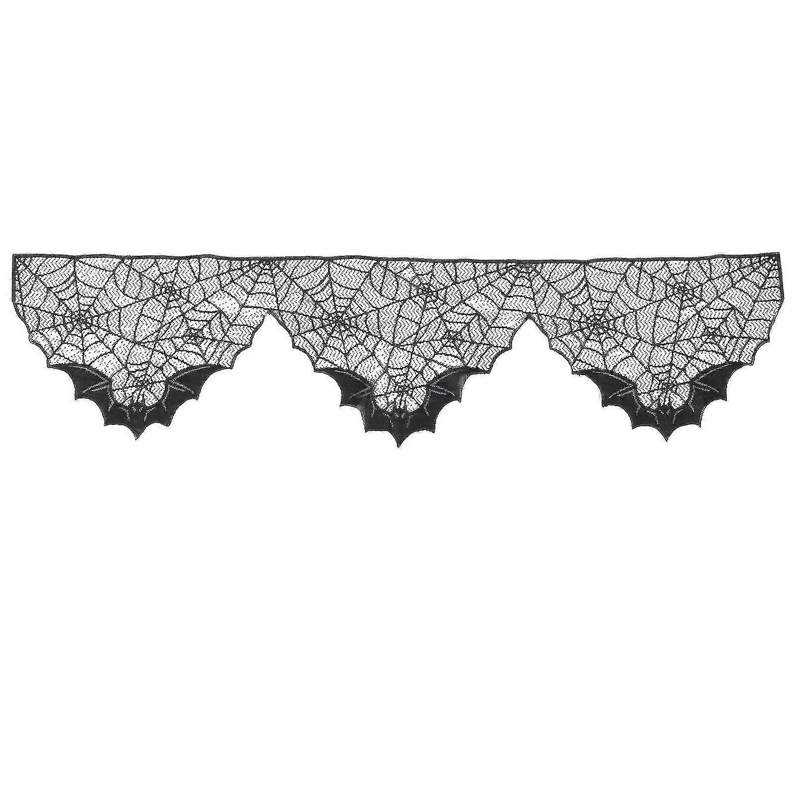 Halloween Spider Web Tablecloth Spider Web Table Runner Lace Spider Web Fireplace Decor