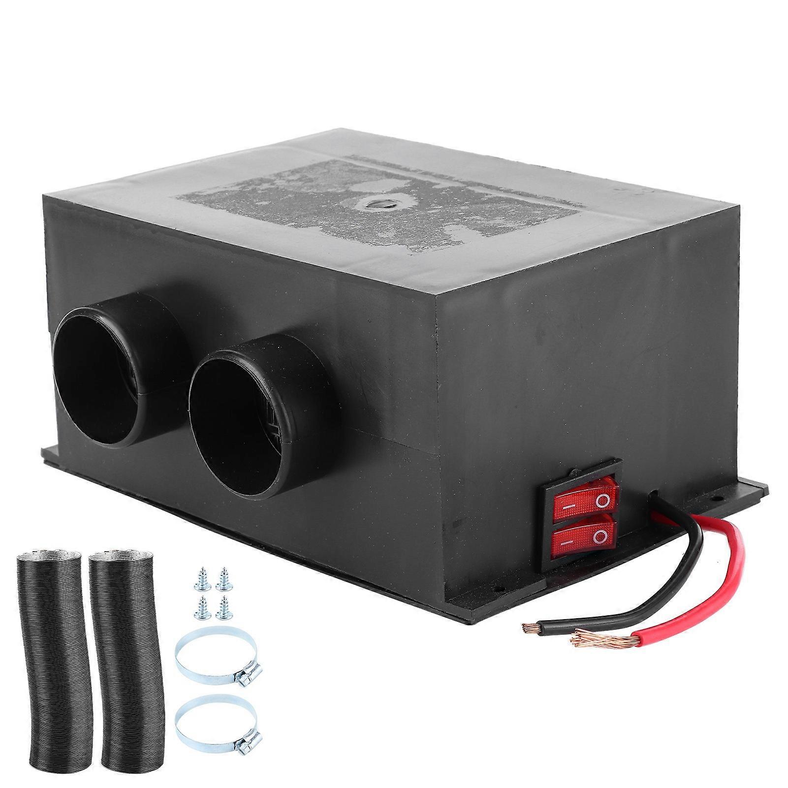 Θερμαντήρας αυτοκινήτου 12V 600W 2 οπών φορητός χειμερινός θερμαντήρας γρήγορης θέρμανσης αφαίρεσης παγετού αθόρυβος καθολικός