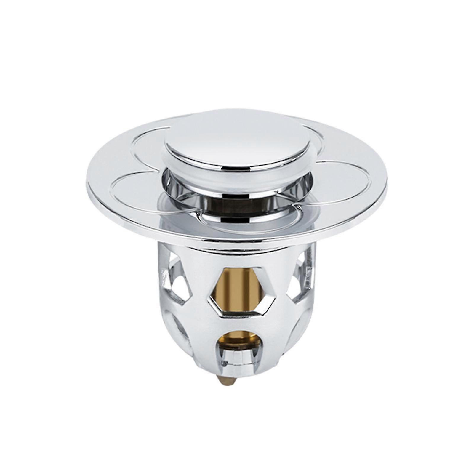 Universal Washbasin Water Head Leaking Stopper,brass Inner Core Sink Drain Filter, Bouncing Core Pressed Leak Plug