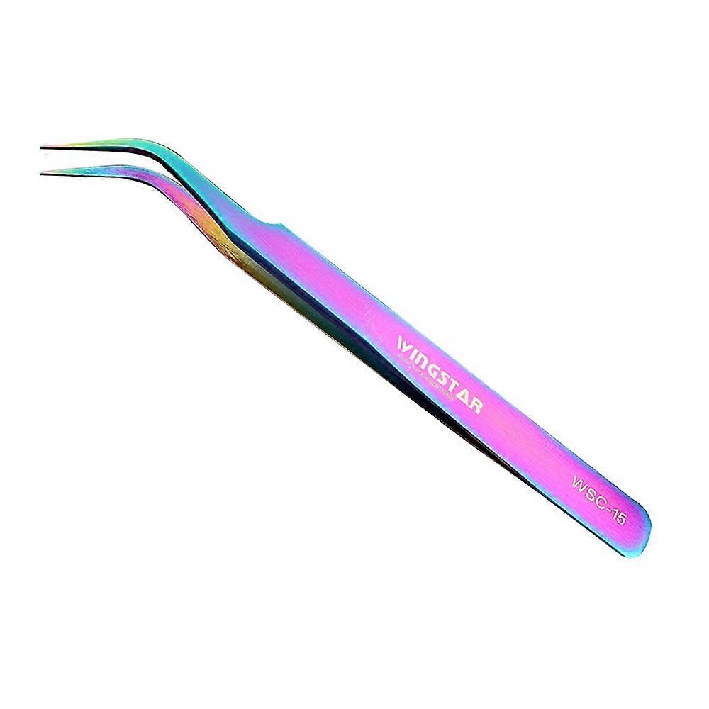 Eyelash Extension Tweezers Set Straight and Curved Tip False Lash Tweezers Eyelash Applicator Tool Stainless Steel Precision Tweezers for Eyelash Exte