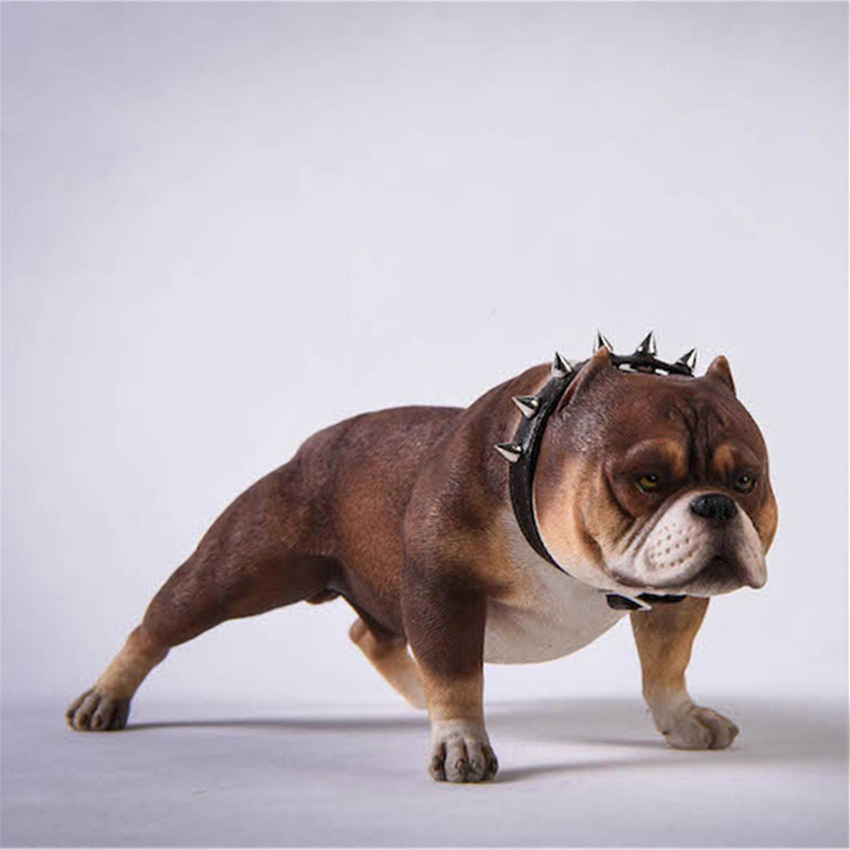 JXK 1:6 Scale American Bully pitbull Dog Pet Healing Figure