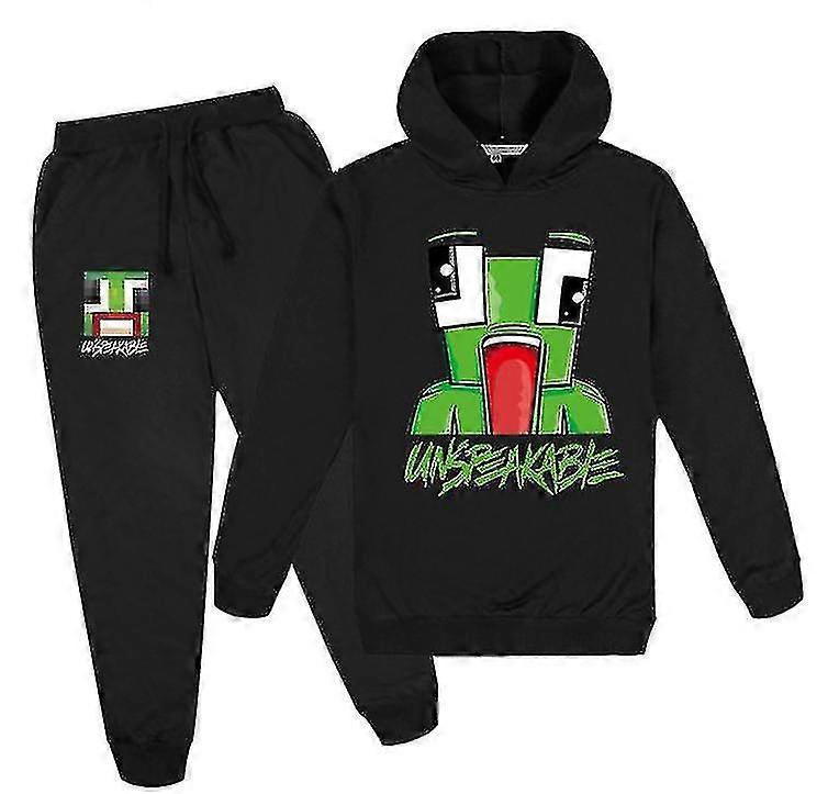 Usigelig Middelaldrende Gutter Og Jenter Hettegenser + Bukser Sett