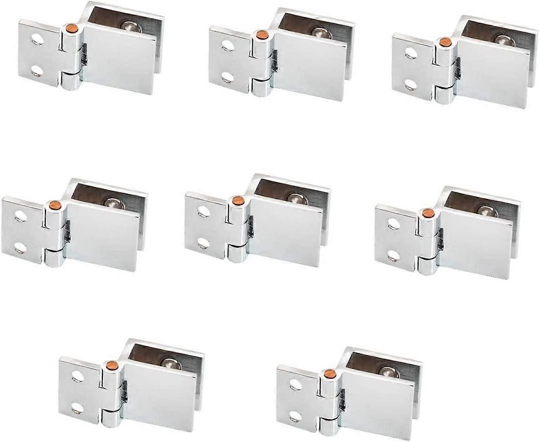8 Pack De Charnières de Porte en Verre Réglable Simple Clamp