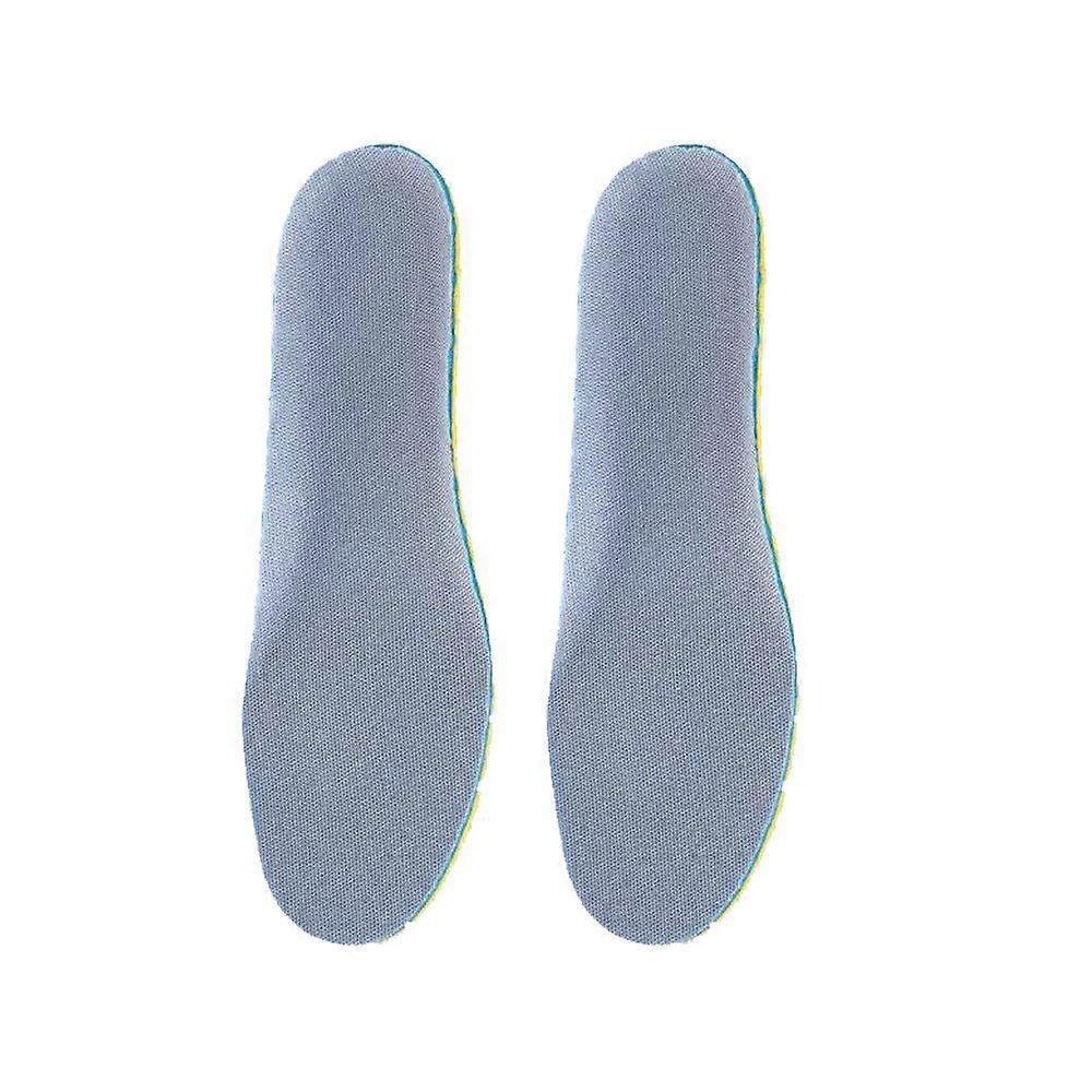 Memory Foam Insoles For Shoes Sole Mesh Deodorant Breathable Cushion Running Insoles(1 pcs, gray)