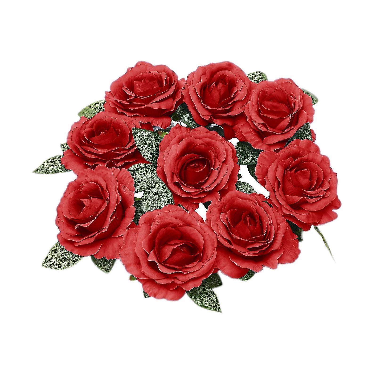 Wedding Car Decoration White Rose Decorative Artificial Flower - Durable & Reusable