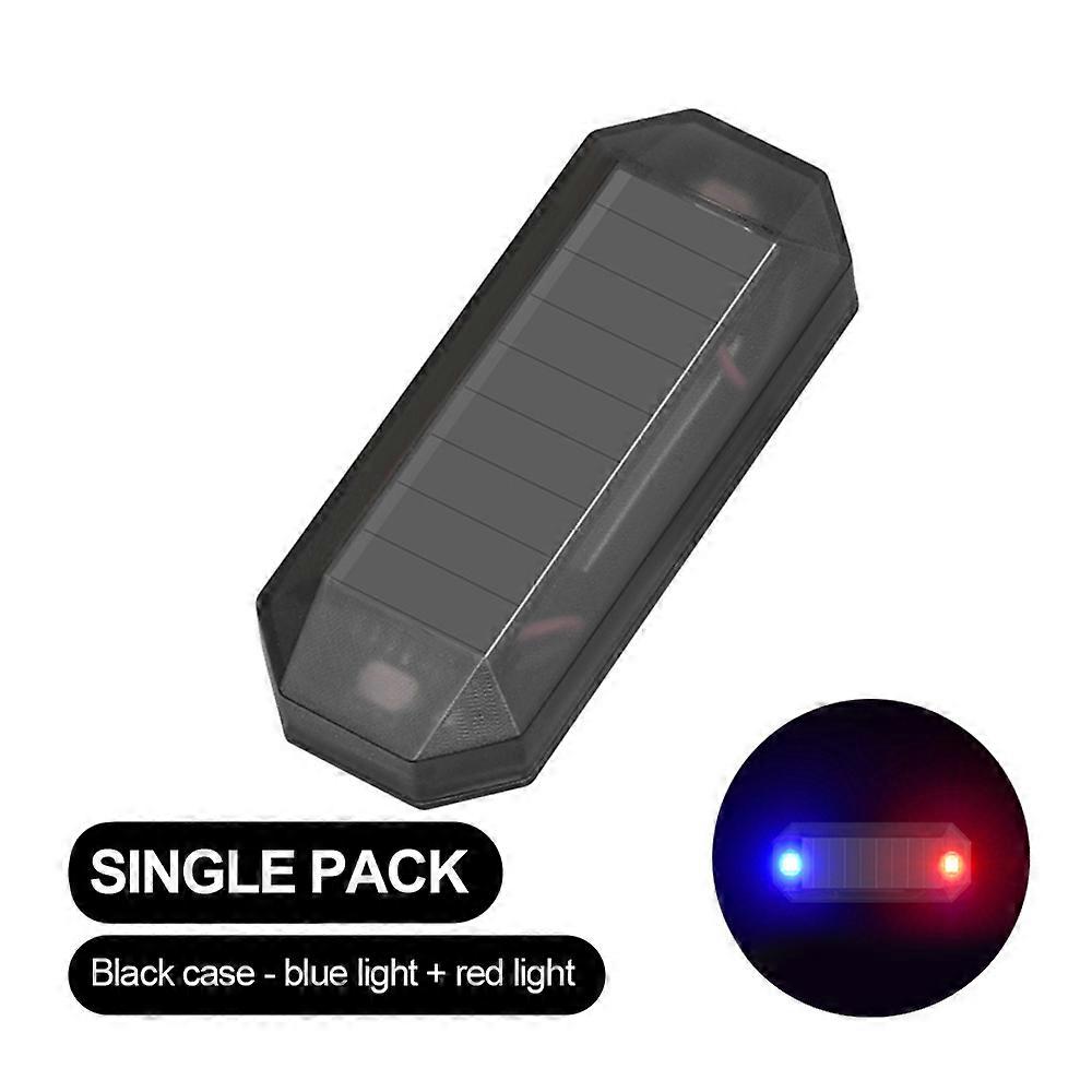 Car Mini LED Warning Light Prevent Rear-end Collision Solar Power Strobe LED Light Anti-Theft Flashing Lamp for Motorcycles