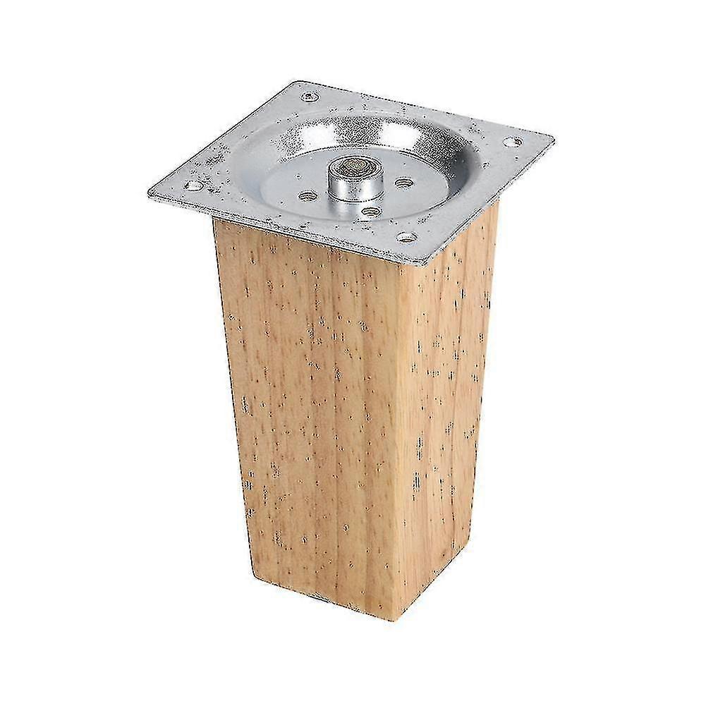 4er-Set quadratische Möbelbeine aus Eichenholz