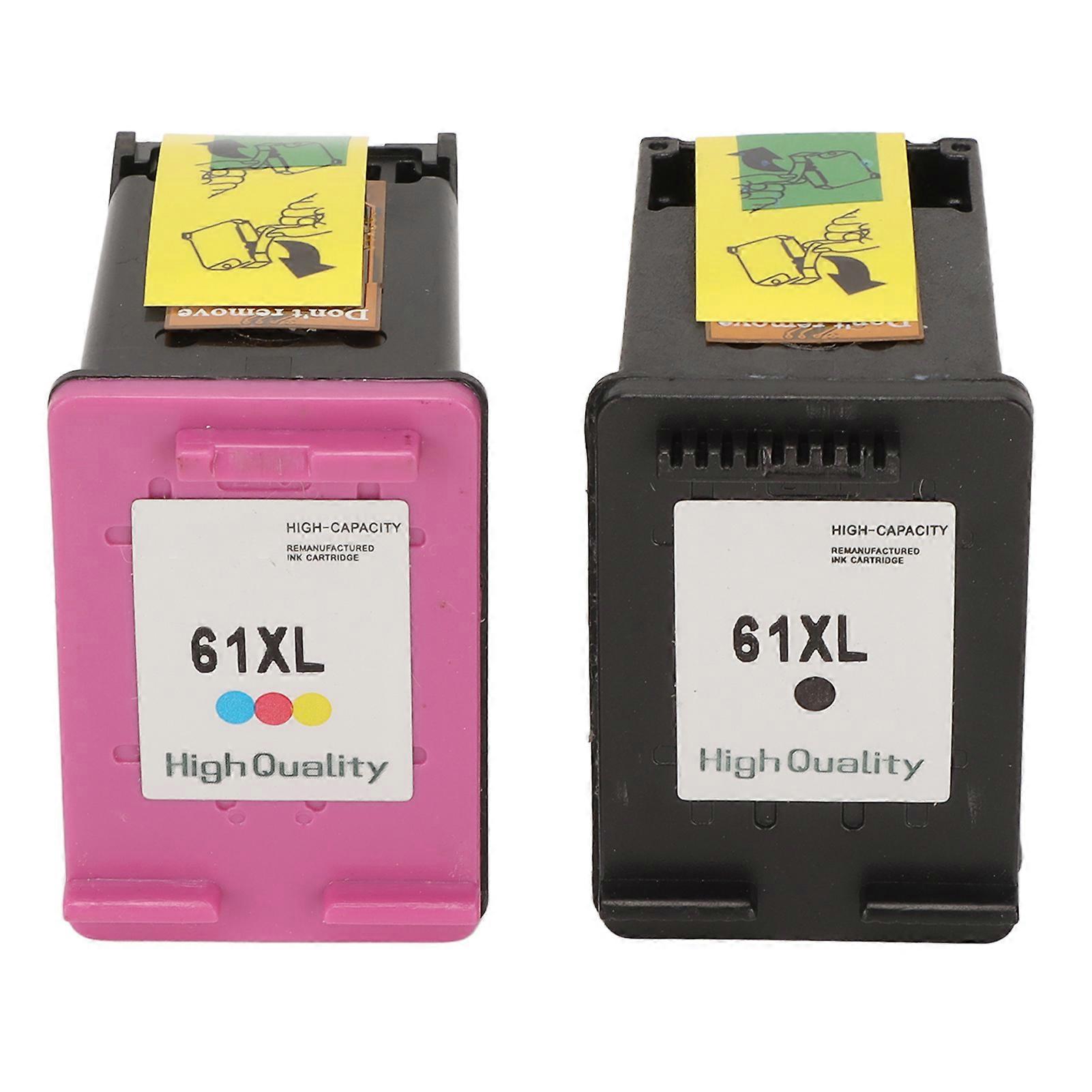 HP 61XL Ink Cartridges Replacement Count 2 for Multiple Models