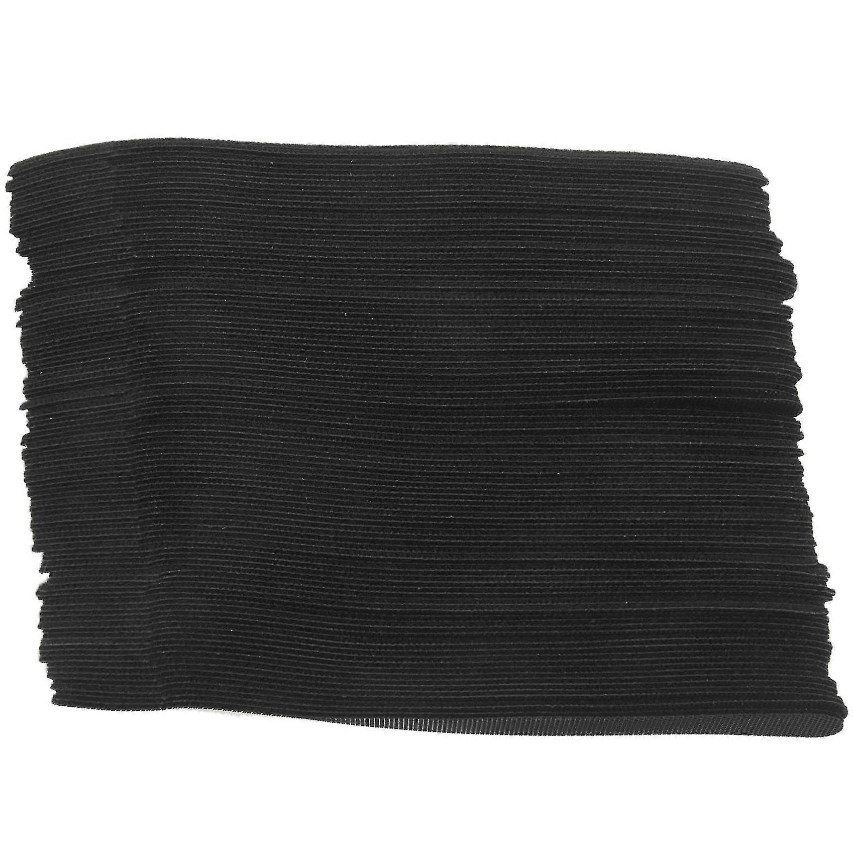 100 X Adjustable Black Nylon Cable Tie L 15cm