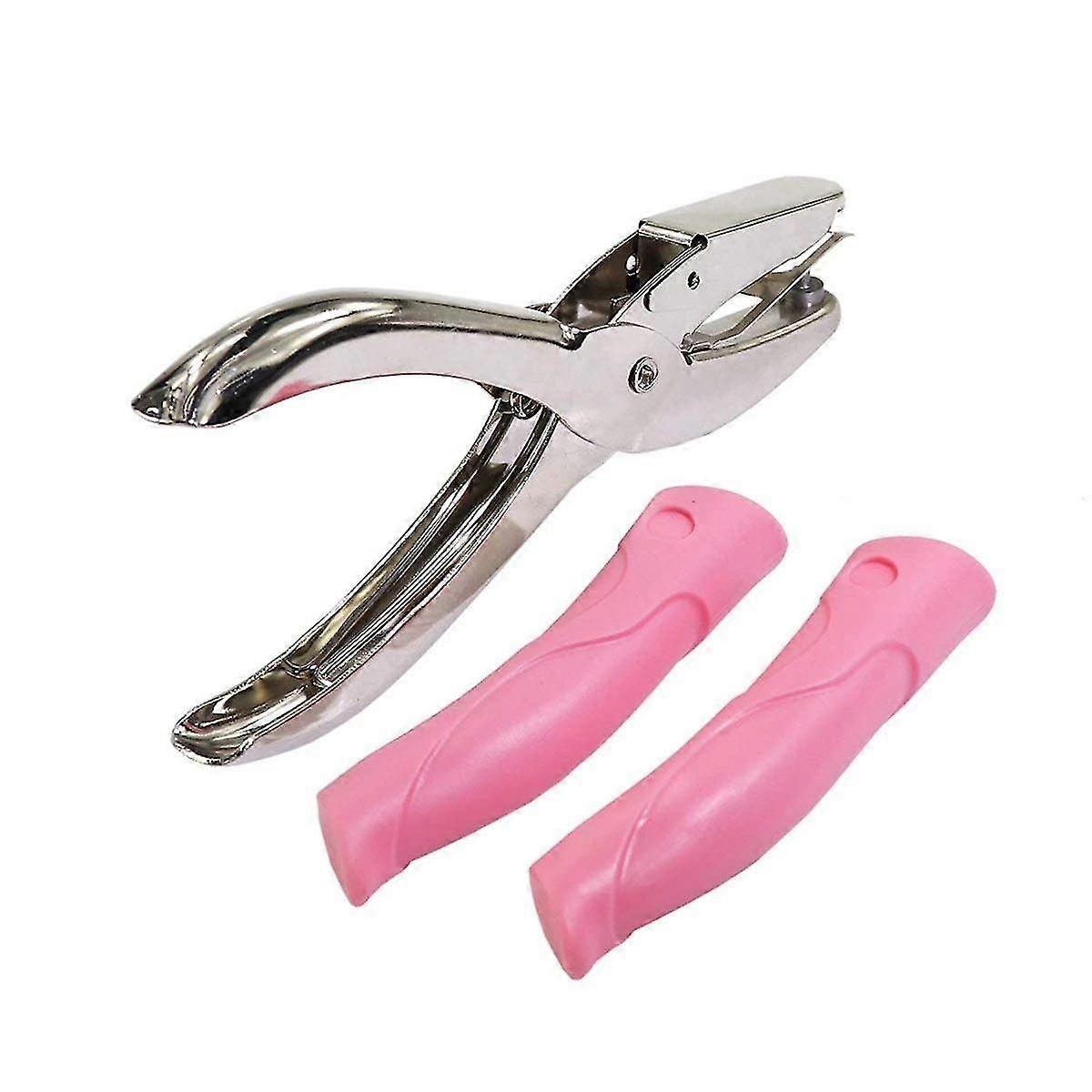 1/8" Circle Handheld Hole Paper Punch With Soft-handled For Tags