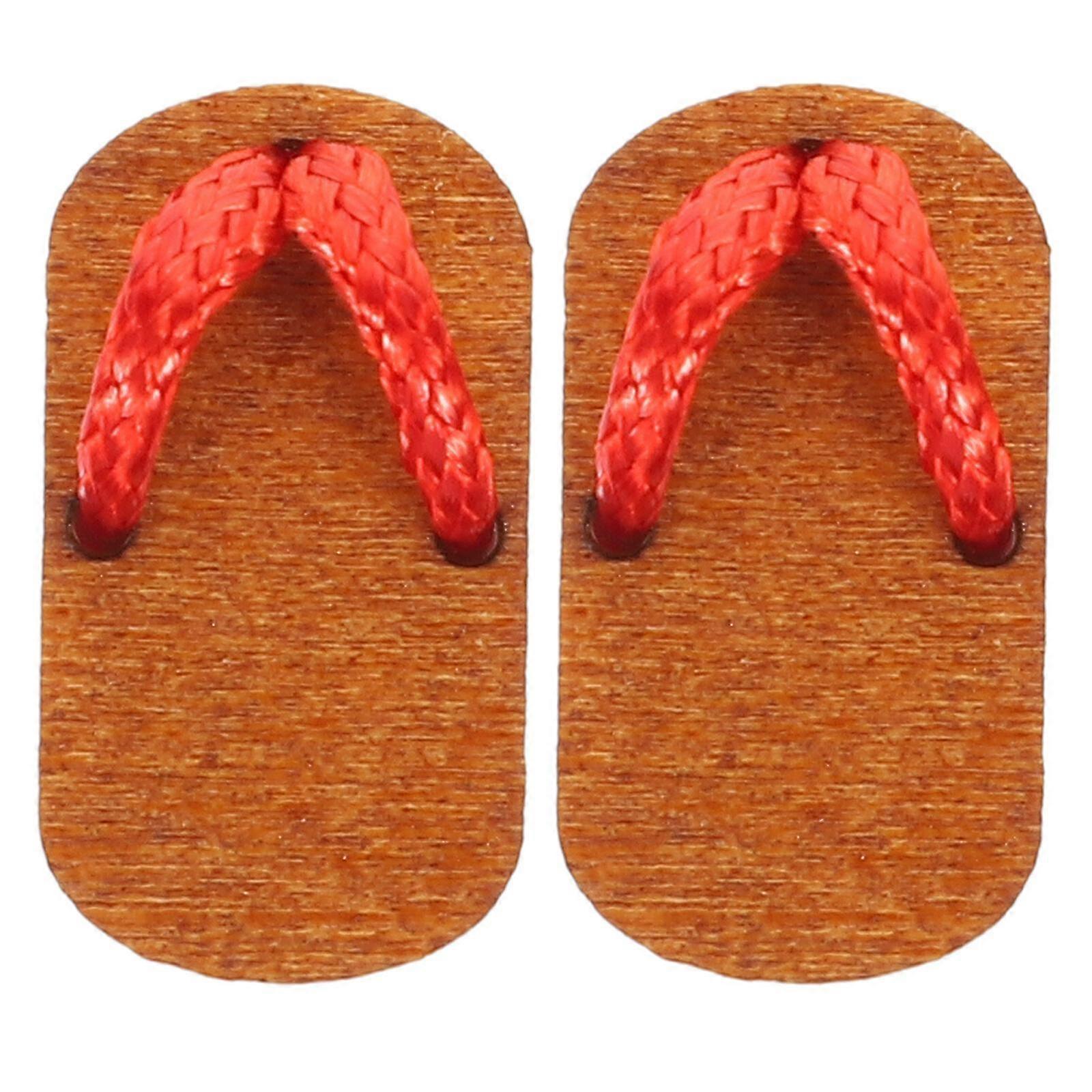 1 par mini träskor miniatyr träskor docka träskor mini husinredning