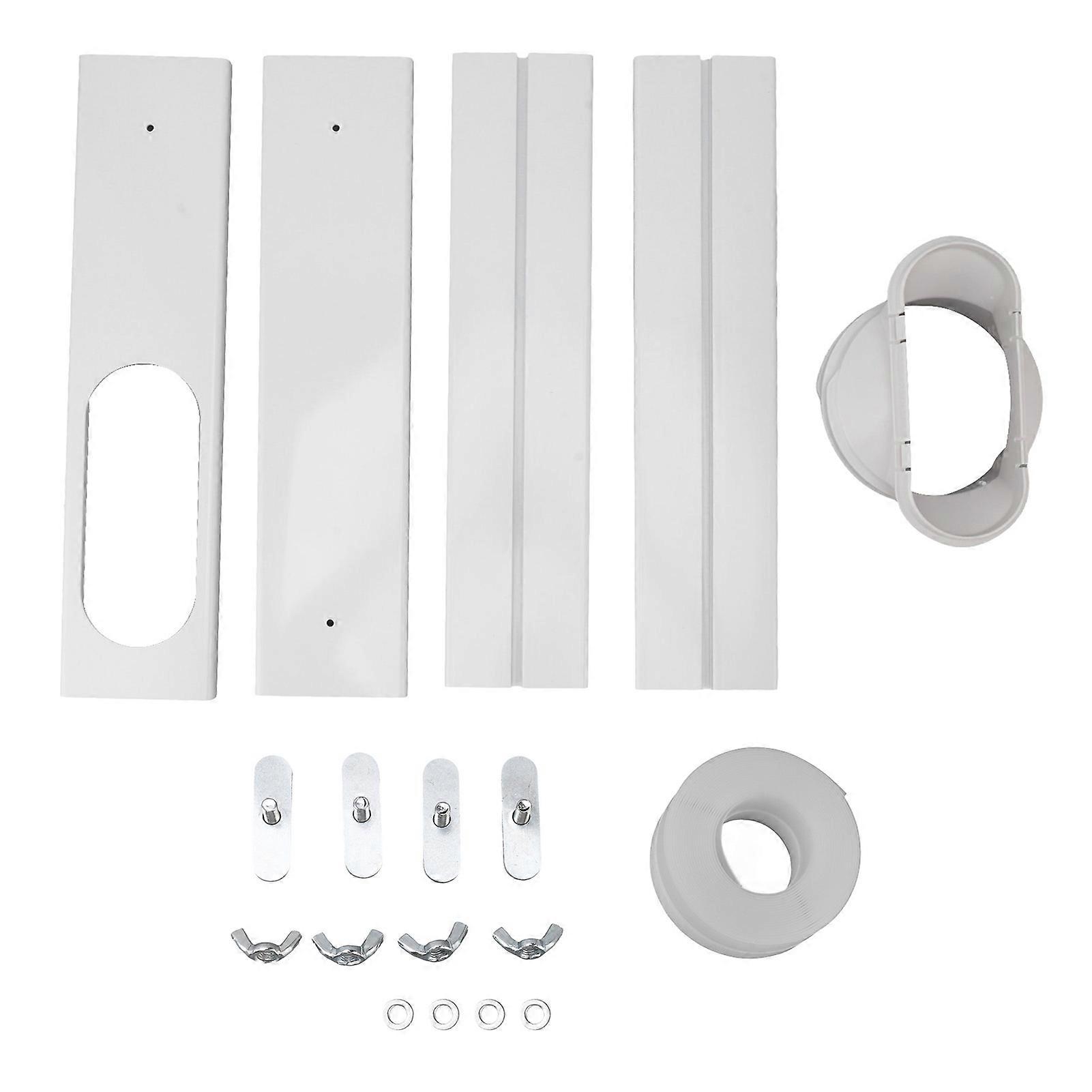 Kit d’évent de fenêtre AC portable Kit de fenêtre de climatiseur Kit de kit de joint de fenêtre en PVC réglable pour fenêtre verticale horizontale
