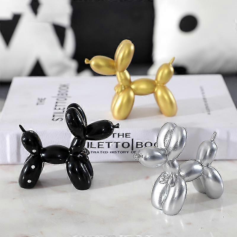 Balloon Dog, Mini Animal Figurine North European Style Balloon Dog Table Decor Art Sculptu