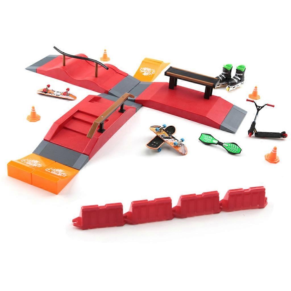 JDCMEI 4 Stück Finger Scooter Set - Mini Fingerskateboards Mit Rädern