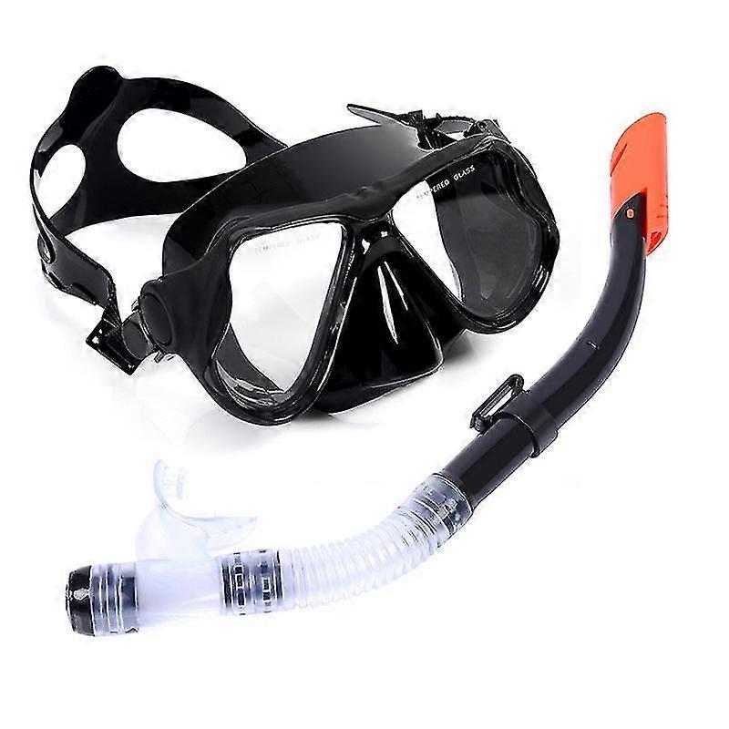 Undervattensdykningsmasker Snorkling Andningsrör Set för vuxna Silikon Anti-dimma Glasögon Glasögon Poolutrustning