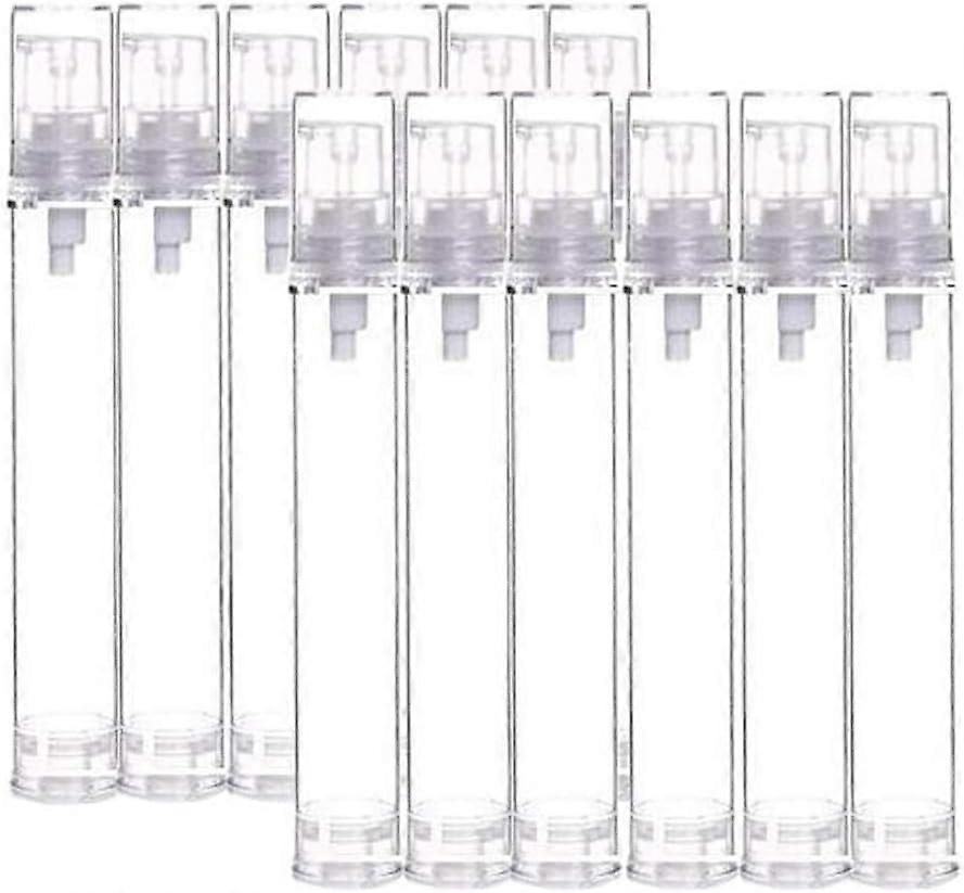 Pack of 12 15g 15ml Portable Small Clear Vacuum Pump Bottle Vacuum Lotion Dispensing Bottle