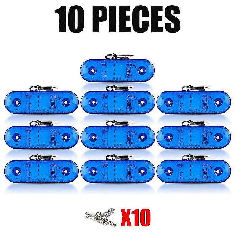 Flash oval Car External Lights 12V/24V LED Auto Car Bus Truck Lorry led Side Marker Indicator Light Trailer Rear Warning Lamp