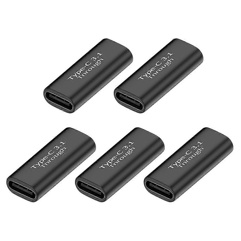 5Pack Type-C3.1 Female to Female Adapter Charge Data Sync Type-C Adapter