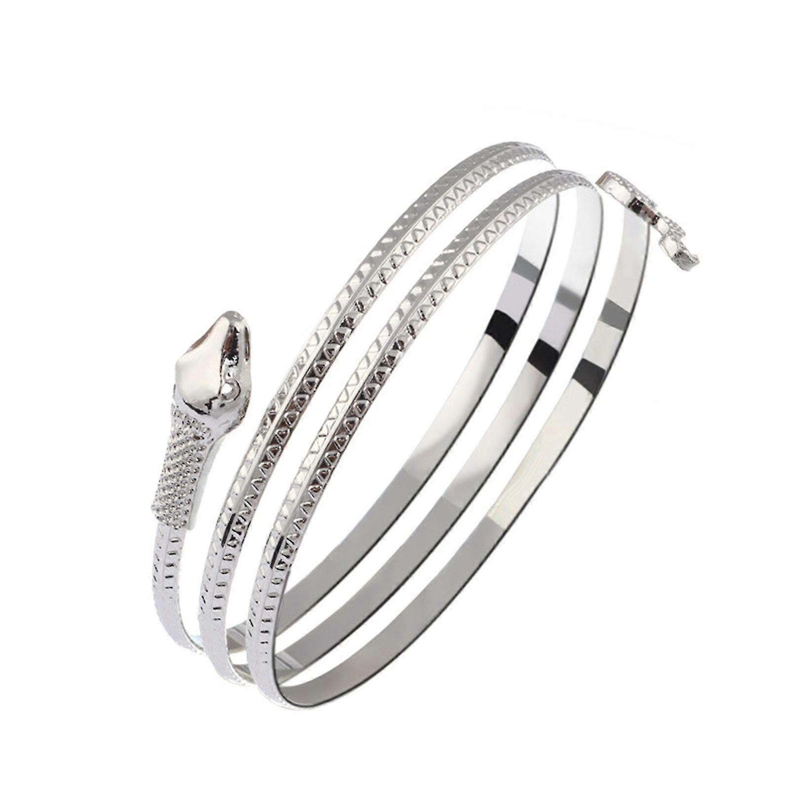 Multi Layer Coil Upper Arm Band Cuff Armlets For Girls Arm Bangle Adjustable Tw