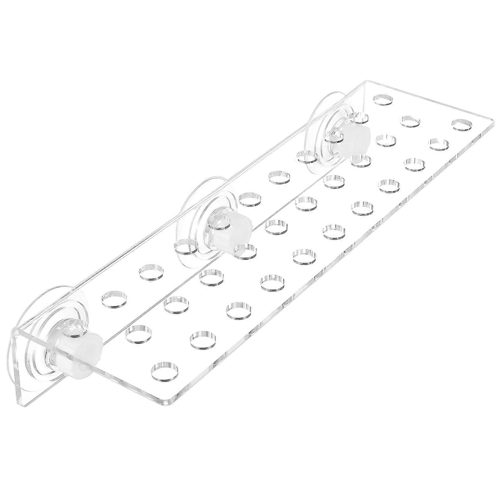 POPETPOP Coral Bracket 32 Holes Acrylic Coral Frag Rack SPS Button Bracket Base for Fish Tank Aquarium