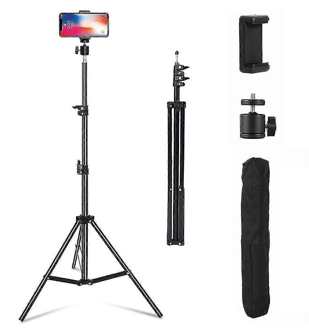 Adjustable 1.6m Tripod Stand Mobile Phone Camera Holder With Carry Bag High Quality