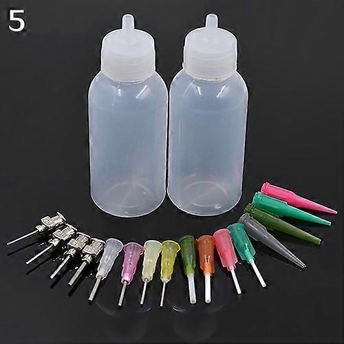 Henna Tattoo Applicator Squeeze Plastic Drawing Bottle Detailing Nozzle Tip Set