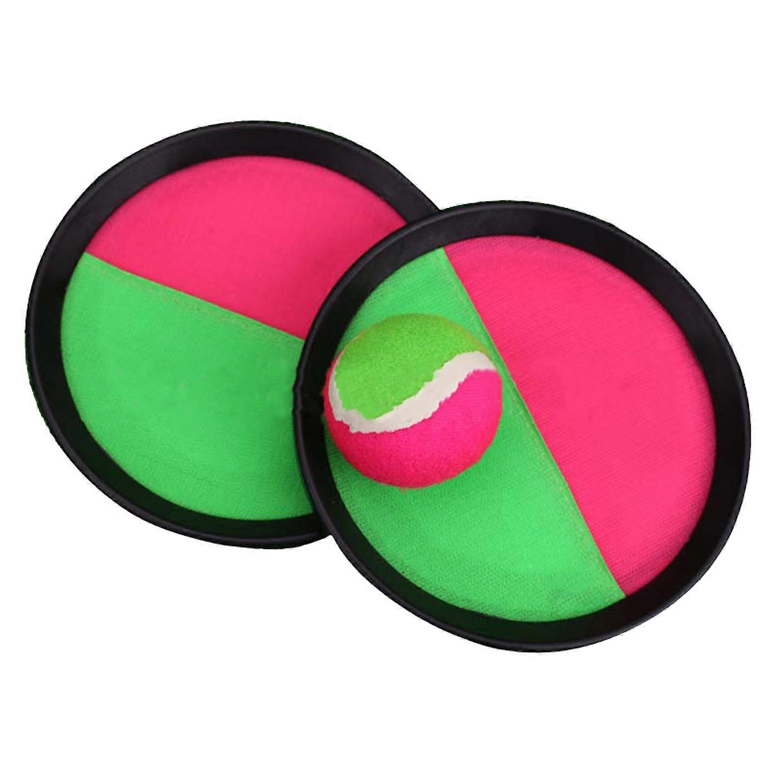 Children's Throwing Catching Ball Rubber Practical Interesting Parent Child Toy Toss Catch Paddle Ball Game