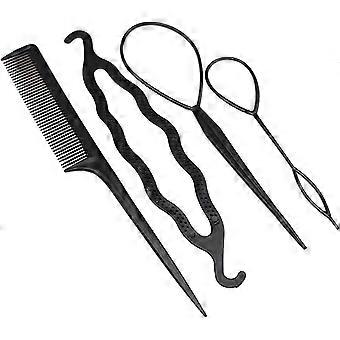 Hair Disk Tool Women Girls 4sets Hair Disk Tool Device Set Hair Styling Accessories Kit Styling Set (blue)