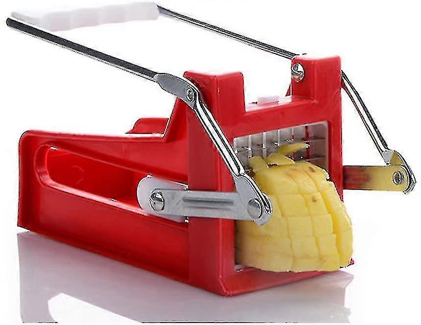 Profesjonell pommes frites-kutter i rustfritt stål, 2 blader