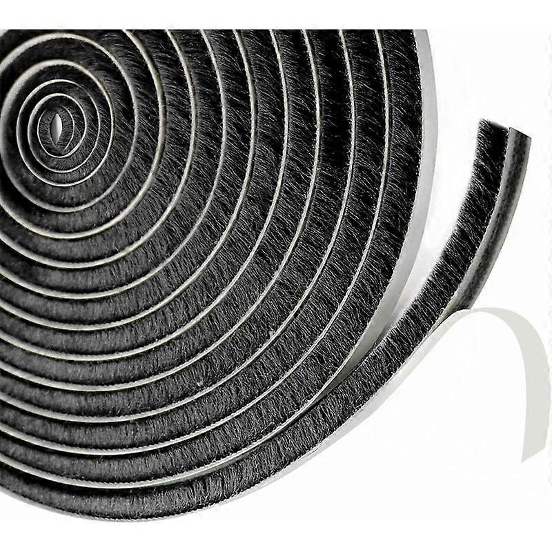 Sliding door brush seal,9 mm(B) x 23 mm(D) x6M(L) Window seal for door sound insulation,insulating shutter(Grey)
