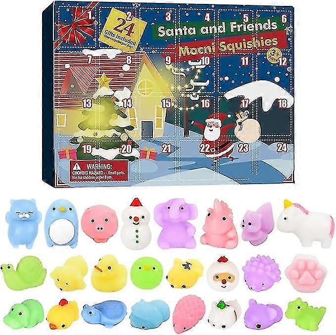 Christmas Advent Calendar For Kids Countdown Calendar 24PCS Christmas Advent Calendar Blind Box 24 G--