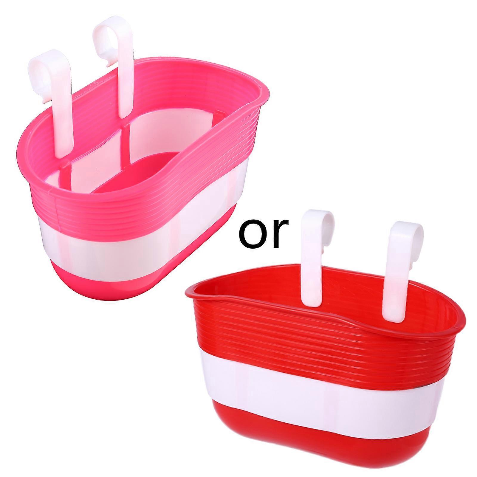 Kid Bike Basket Plastic Front Handlebar Basket Detachable Quick Released Basket