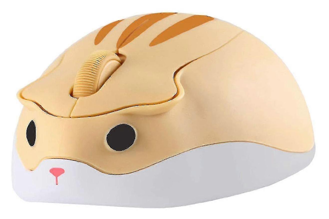 Hamster Shaped Wireless Mouse With Usb Receiver, Quiet For Kids