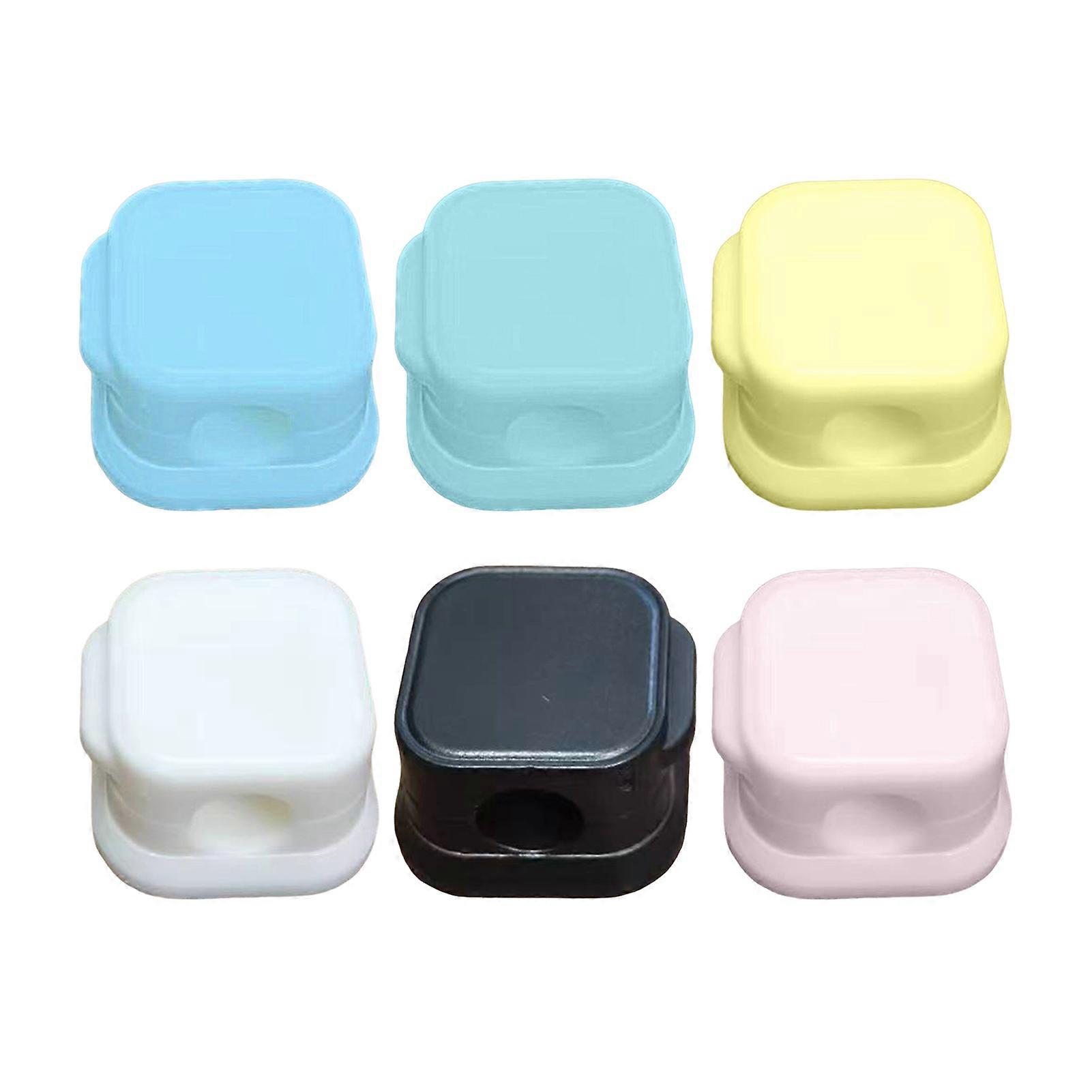 6 Pcs Cable Organizers for Desk Car Magnetic Closure Securely Holds USB Phone Computer Cables Strong Adhesive Backing Neat Cable Management Tool