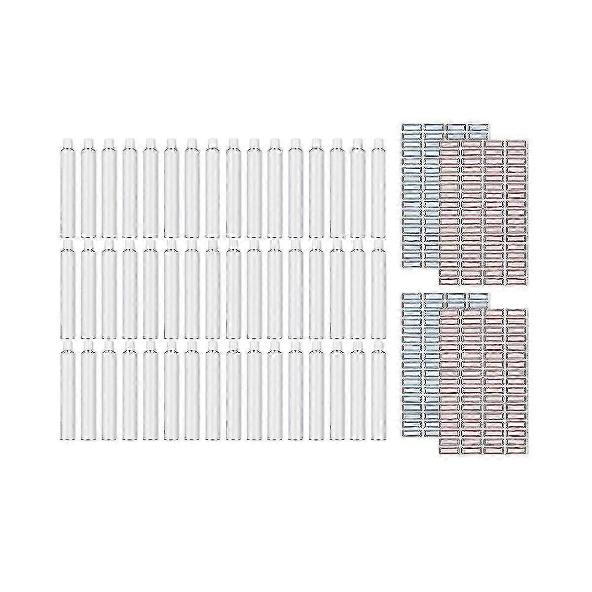 48 Pcs Empty Aluminum Paint Tubes 20ml Paint Tubes For Making Paint And Store Remaining Paint Acrylic Oil With 4 Label - JA