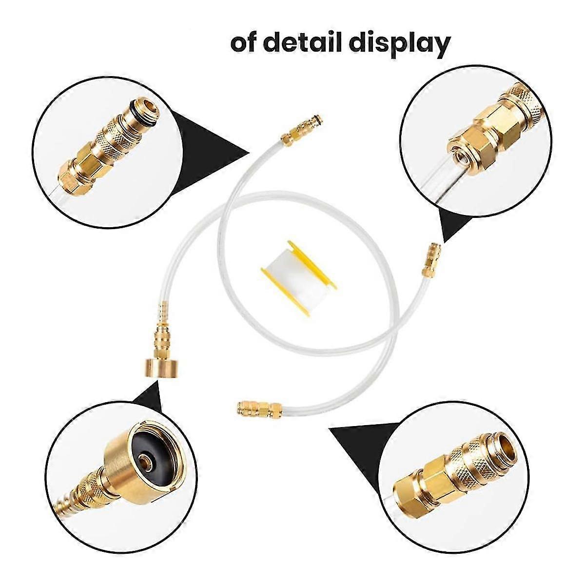 Kit De Purge Direction Hydraulique Hors-Bord – Tube PVC Laiton, Compatible Intérieur & Extérieur, Facile à Utiliser