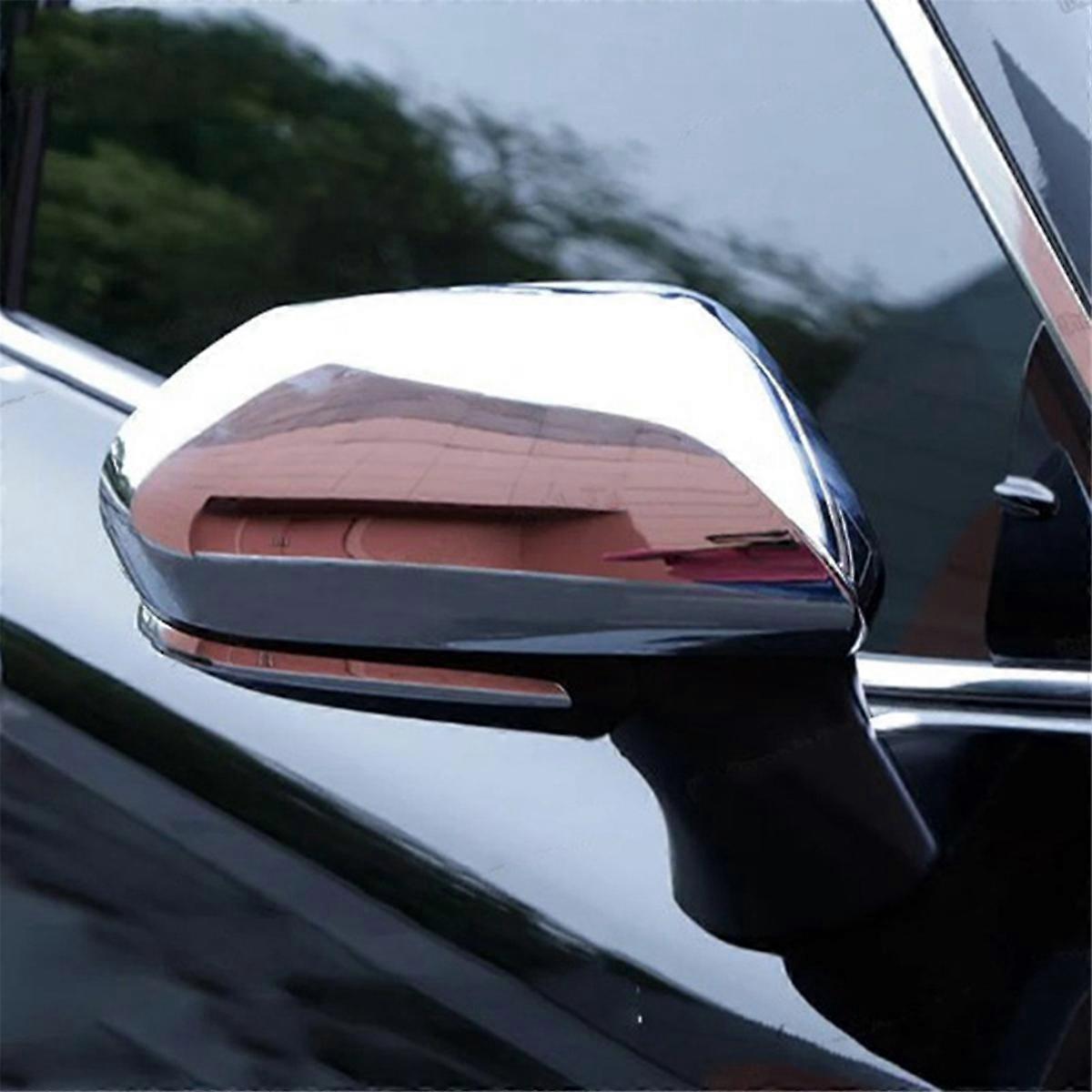 Car Rearview Mirror Cover for XX50 2018-2024 Reversing Mirror Cover Rearview Mirror Shell Silver Plating