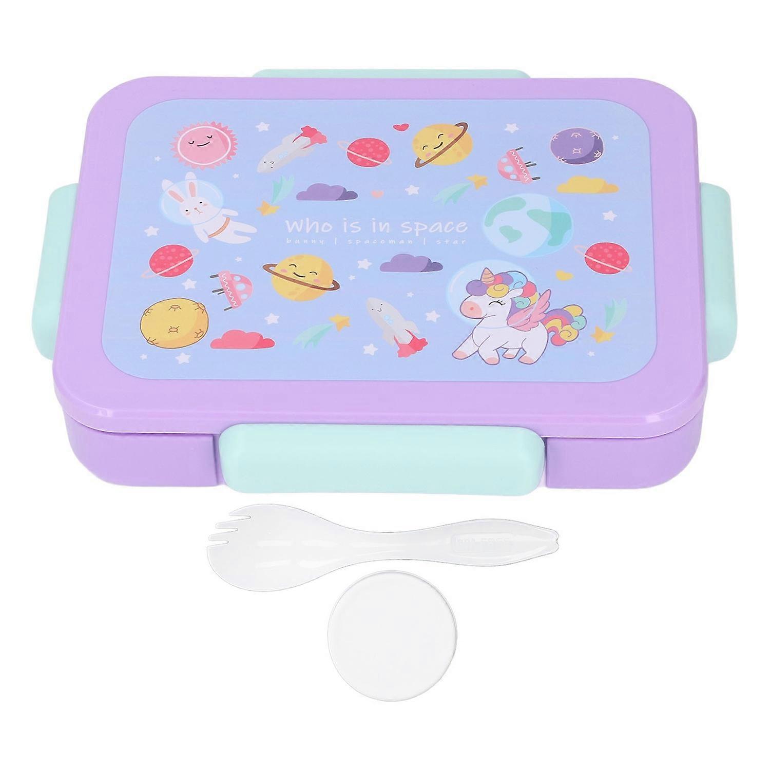 Children Lunch Box Child Portable Lunch Container Microwave Secure Cafeteria Bento Lunch Box with Ut