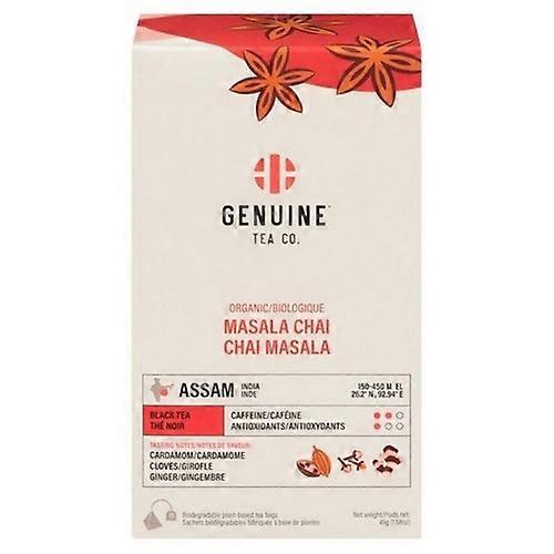 Genuine Tea Co. 有机马萨拉奶茶红茶，45 克（8 箱）