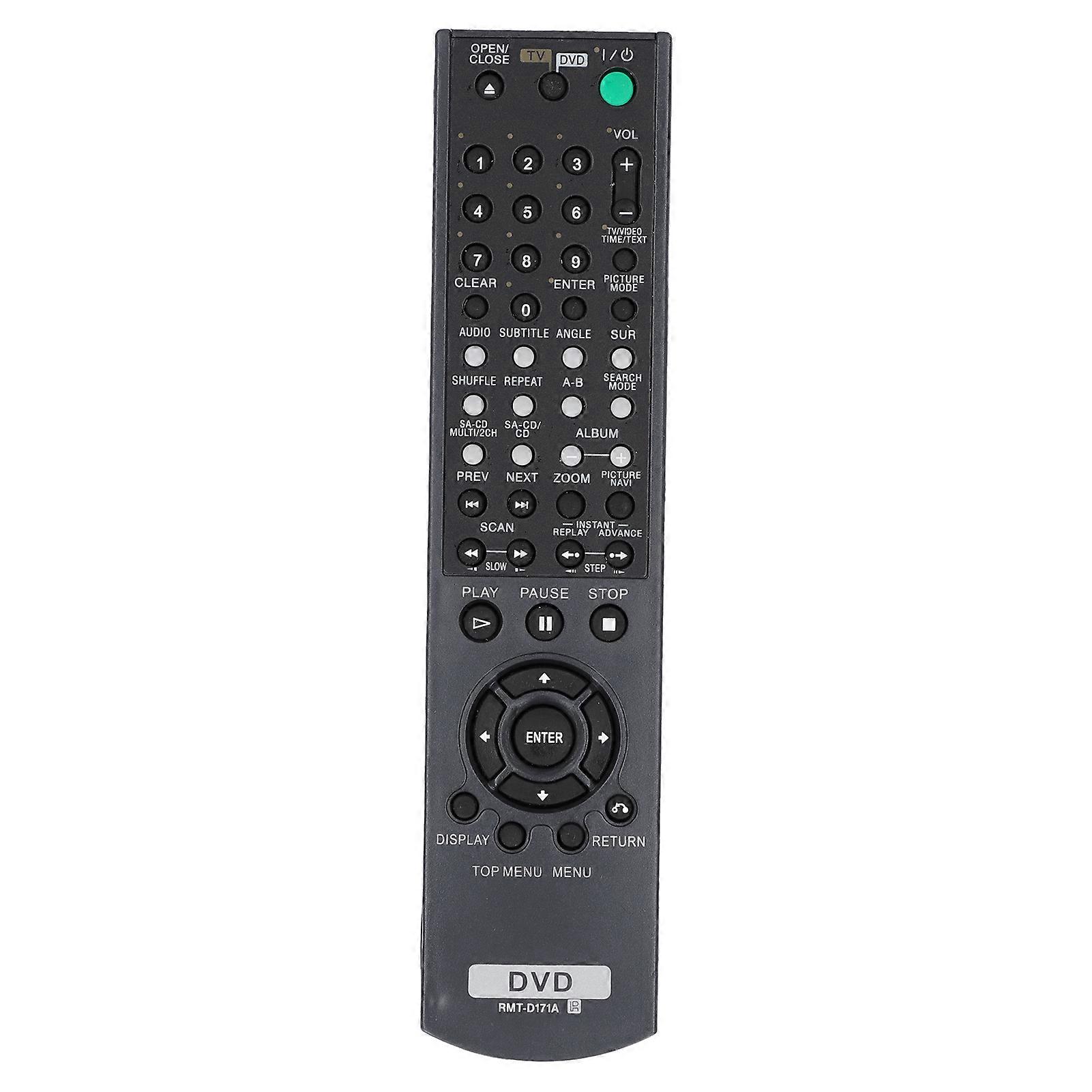 Replacement Remote Control for Sony DVD Player RMTD171A RMTD159A RMTD186A RMTD173A