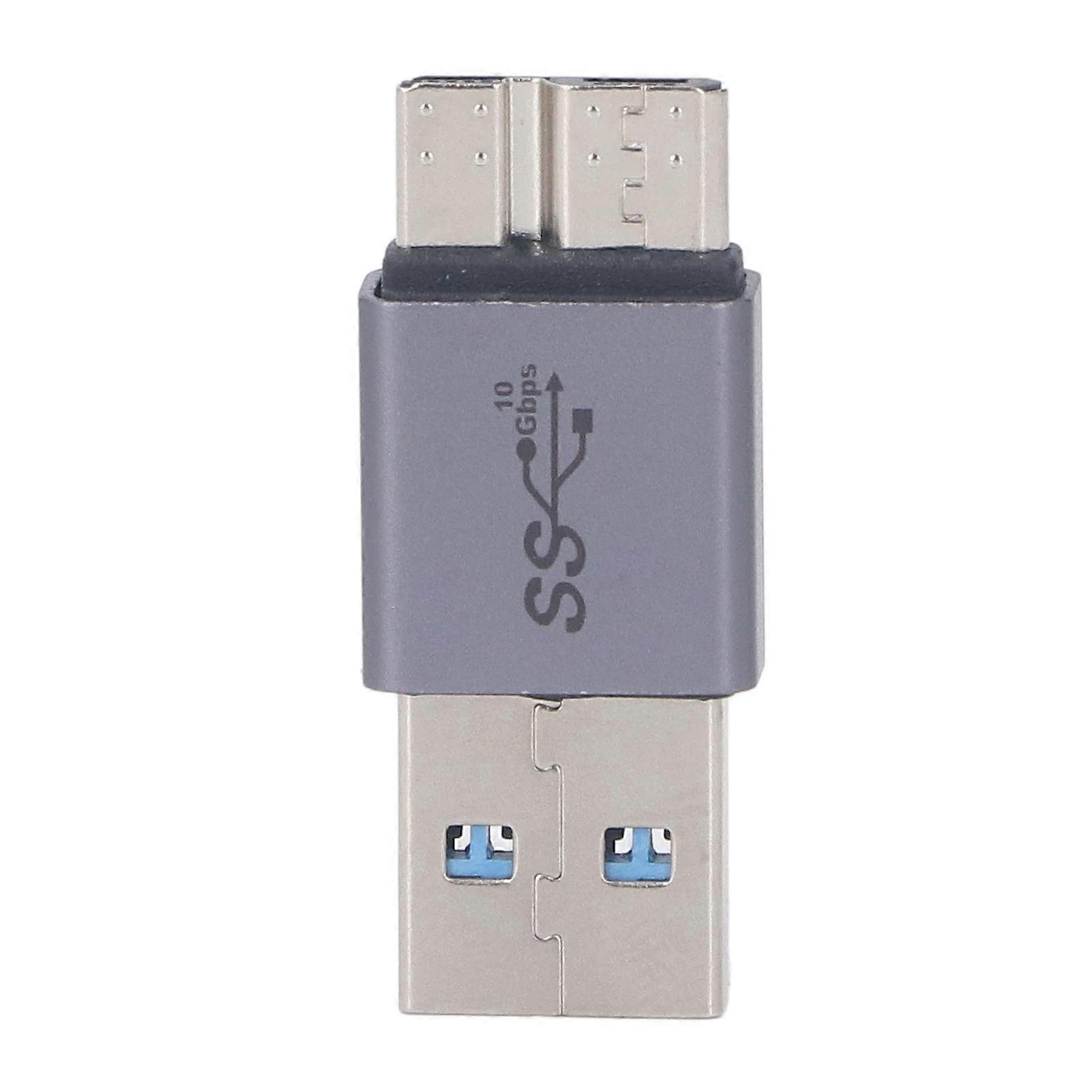 Micro B to A Male Adapter 10GB Maximum Transfer Rate Micro B Adapter for Data Transfer Charging Universal Compatibility
