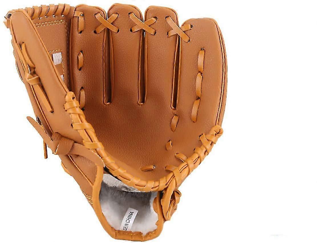 Baseballhandskar Softballhandskar för vuxna Pitcher Handskar Skolstudent Träningshandskar Gul, 10,5-tums baseboll för småbarn,7446