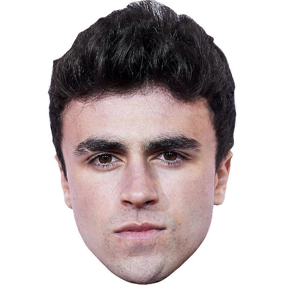 Itzan Guerrero (Stubble) Celebrity Mask, Flat Card Face