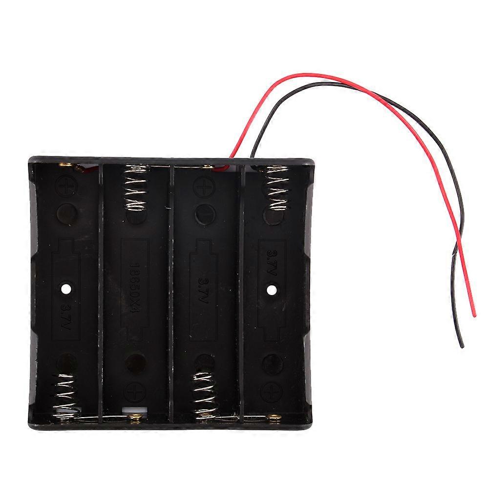 Plastic Battery Holder Storage Box Case For 18650 Rechargeable With Wire Lead