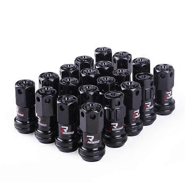 New R40 Style 44mm Wheel Nuts Steel M12x1.5/1.25 Racing Lug Nuts 20pcs lock racing lug nuts + 2 set security