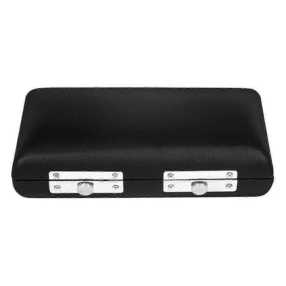 Silverpläterad flöjt Headjoint Läderfodral, Flöjt Böjd Blåsrör, Flöjt Body Protection Box, I