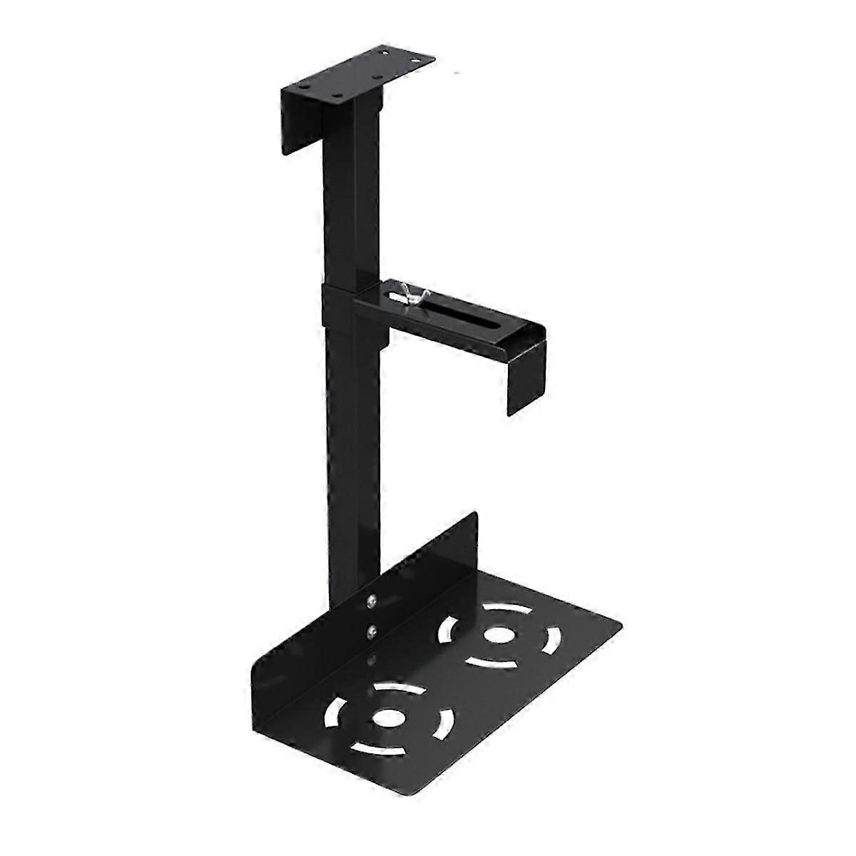 Universal Computer Chassis Bracket Hanging Host Bracket Adjustable Under-Table Shelf