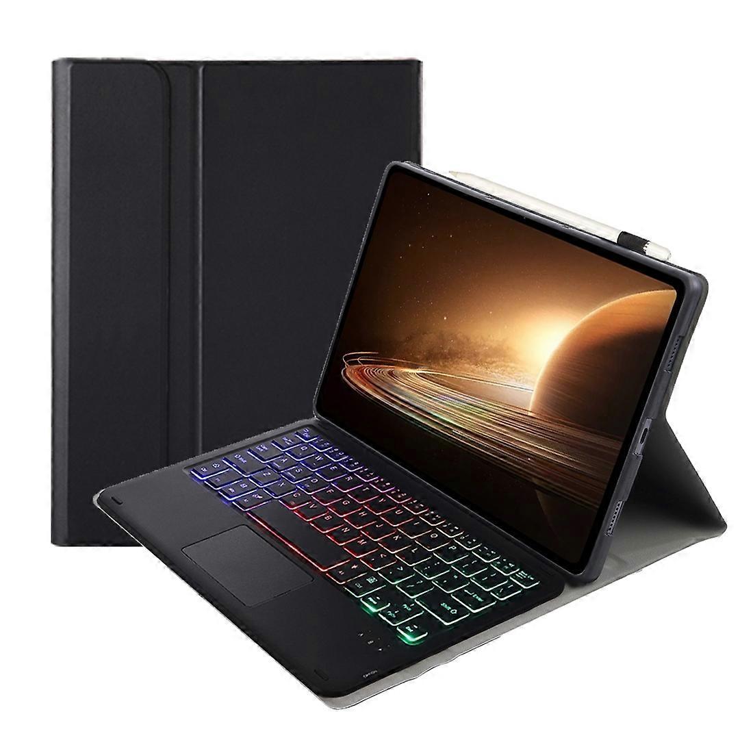 For OPPO Pad 2 11.61 inch 2023 OP13-AS Lambskin Texture Ultra-thin Detachable Backlight Bluetooth Keyboard Leather Case with Touchpad