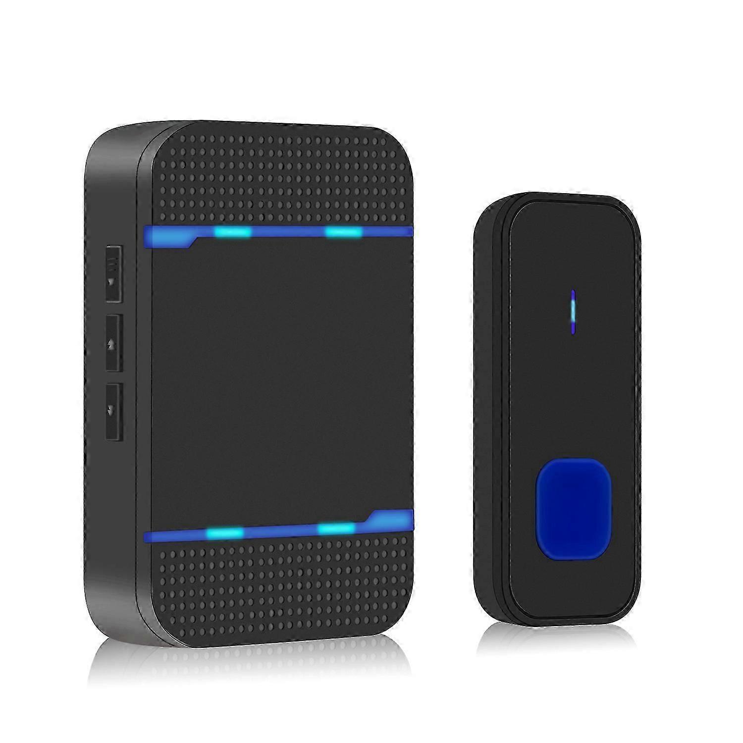 New LED Wireless Doorbell with 55 Ringtones, Long Distance, for Multiple Regions
