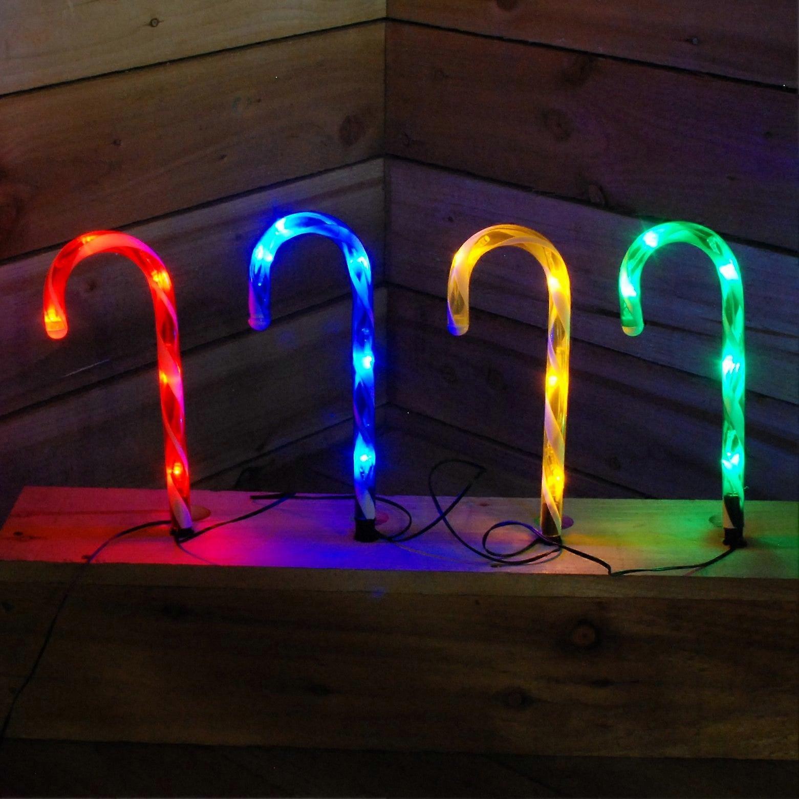 4 X 20cm Multicolour Candy Cane Pathfinders